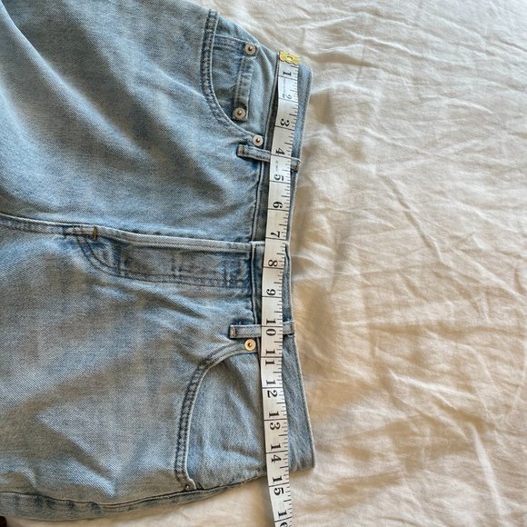 Everlane Womens The 90s Cheeky Jeans Cropped Medium Wash High Rise Fading 27 - Picture 3 of 10